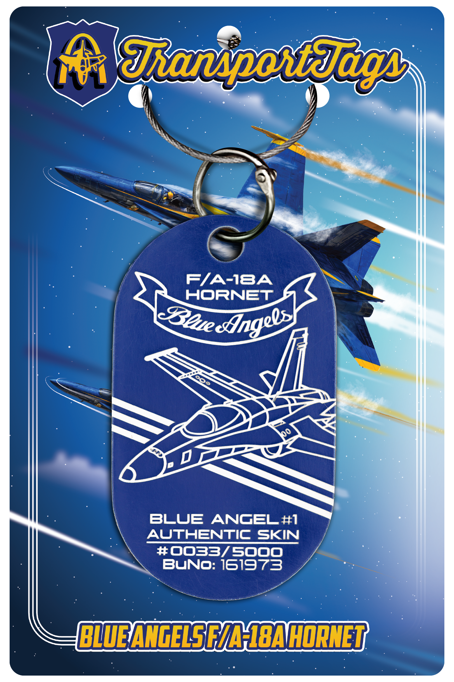 Blue Angels F/A-18A Hornet – Transport Tags LLC